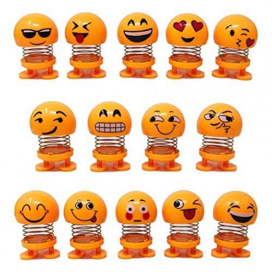 Funny Smiley Emoji Face Springs Dancing Toys