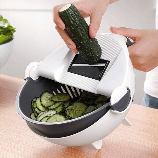 All In One Vegetable Slicer With Drain Basket