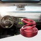 Car Air Freshener Solar Automatic Rotating Double Ring Suspension