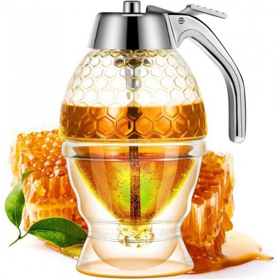 Crystal Honey Dispenser with Stand