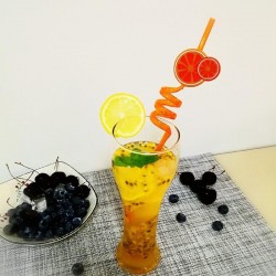 Fruity Straws Pack of 4 Washable Re usable