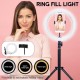 Selfie Ring Light 26cm for Live Stream Ring Light Round